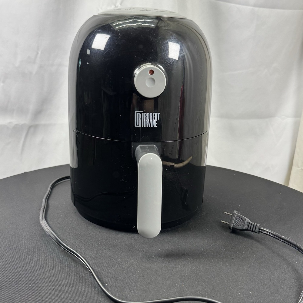 Robert Irvine 2 Quart Air Fryer, Black. UNTESTED As Is